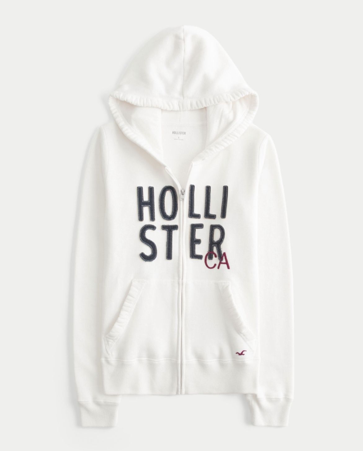 Hollister - Logo Graphic Zip-Up Hoodie