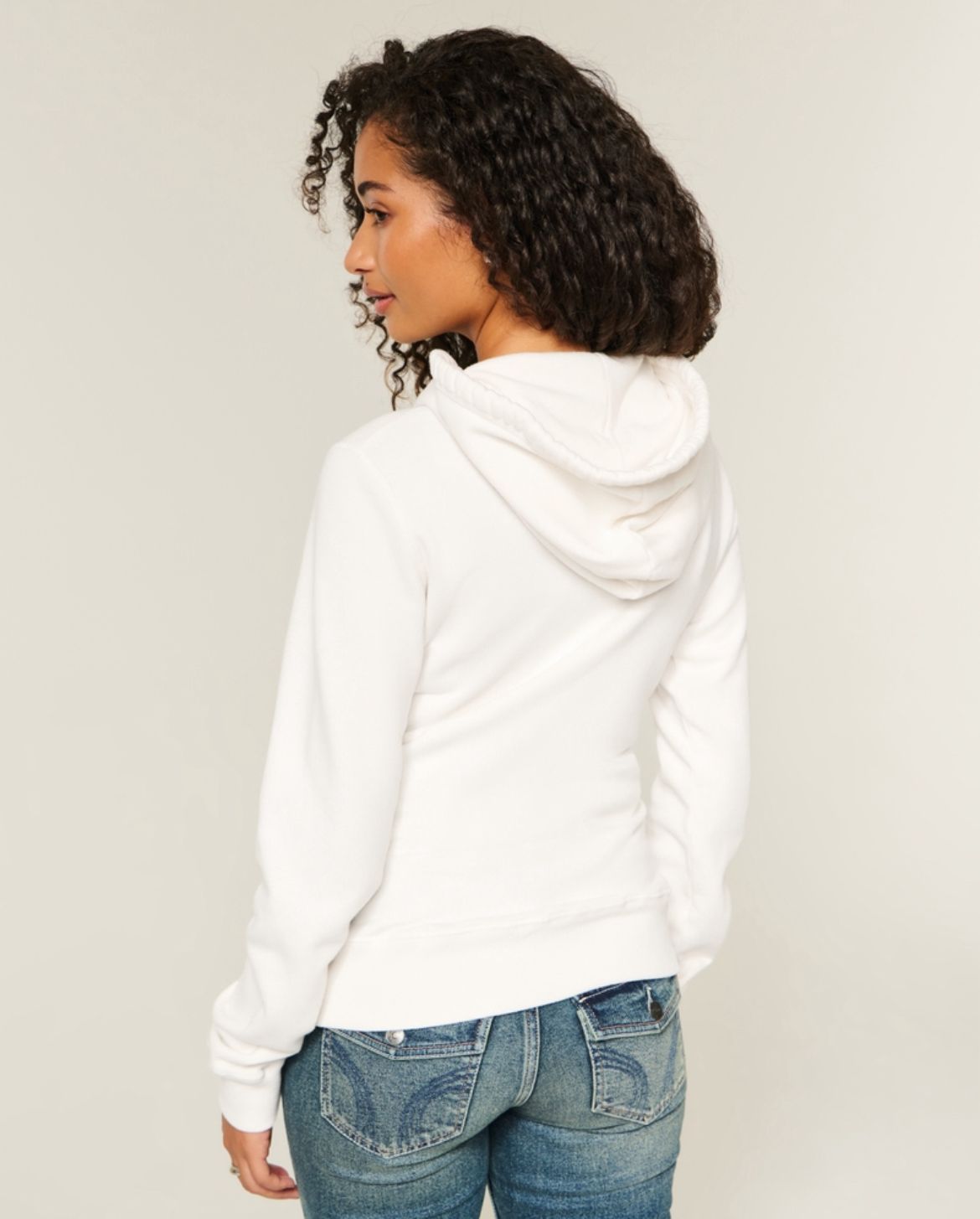 Hollister - Logo Graphic Zip-Up Hoodie