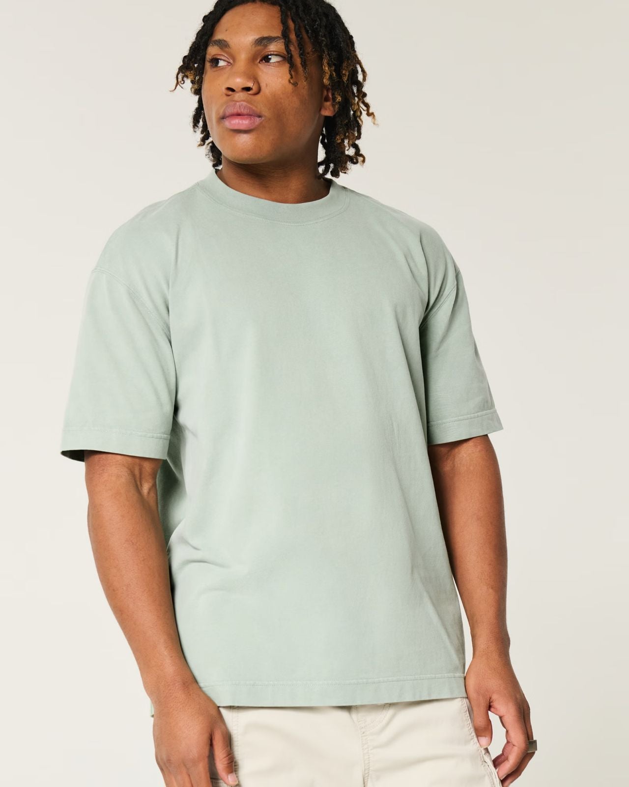 Hollister - Boxy Heavyweight  Crew T-Shirt