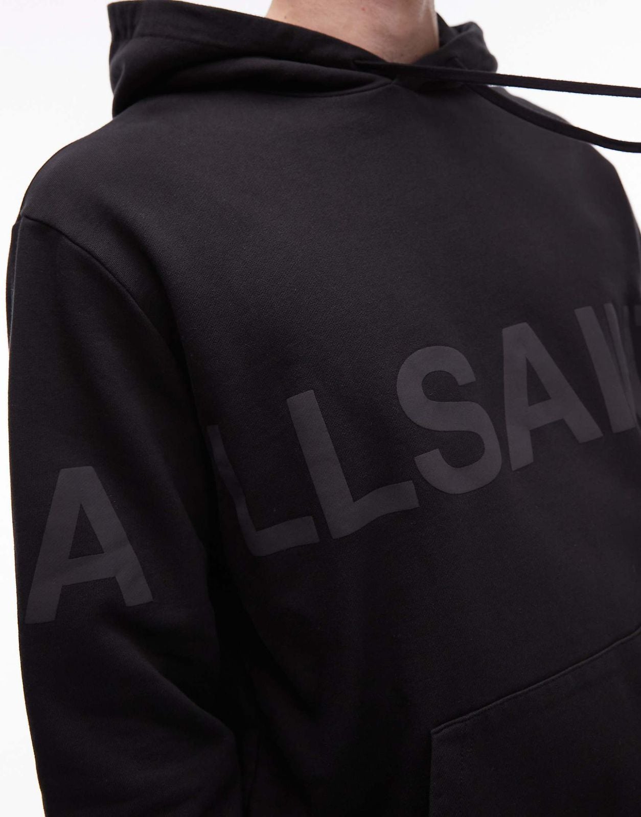 Allsaints - Allsaints Biggy hoodie in black