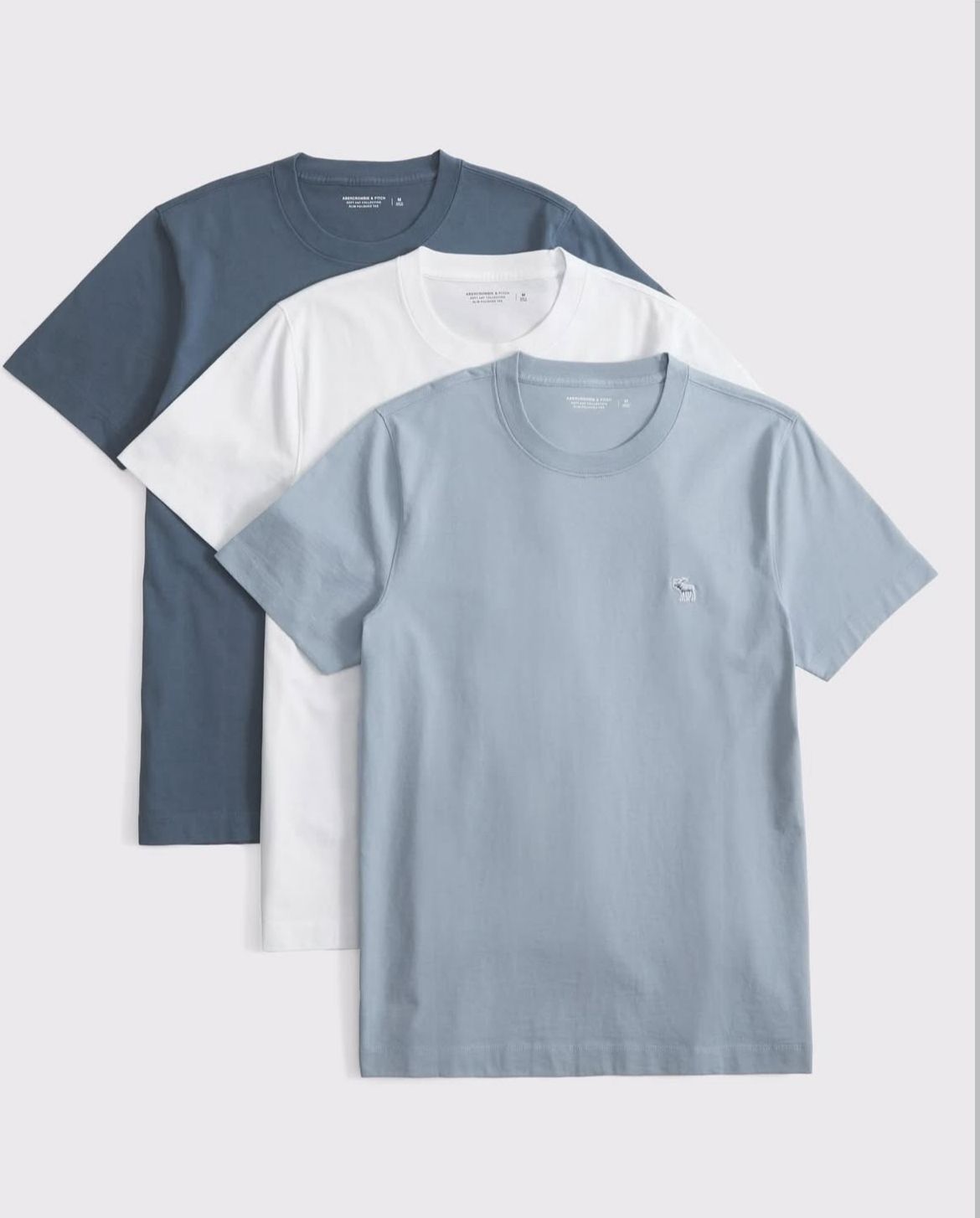 Abercrombie & Fitch - 3-Pack Slim Polished Icon Tees IMMEDIATE
