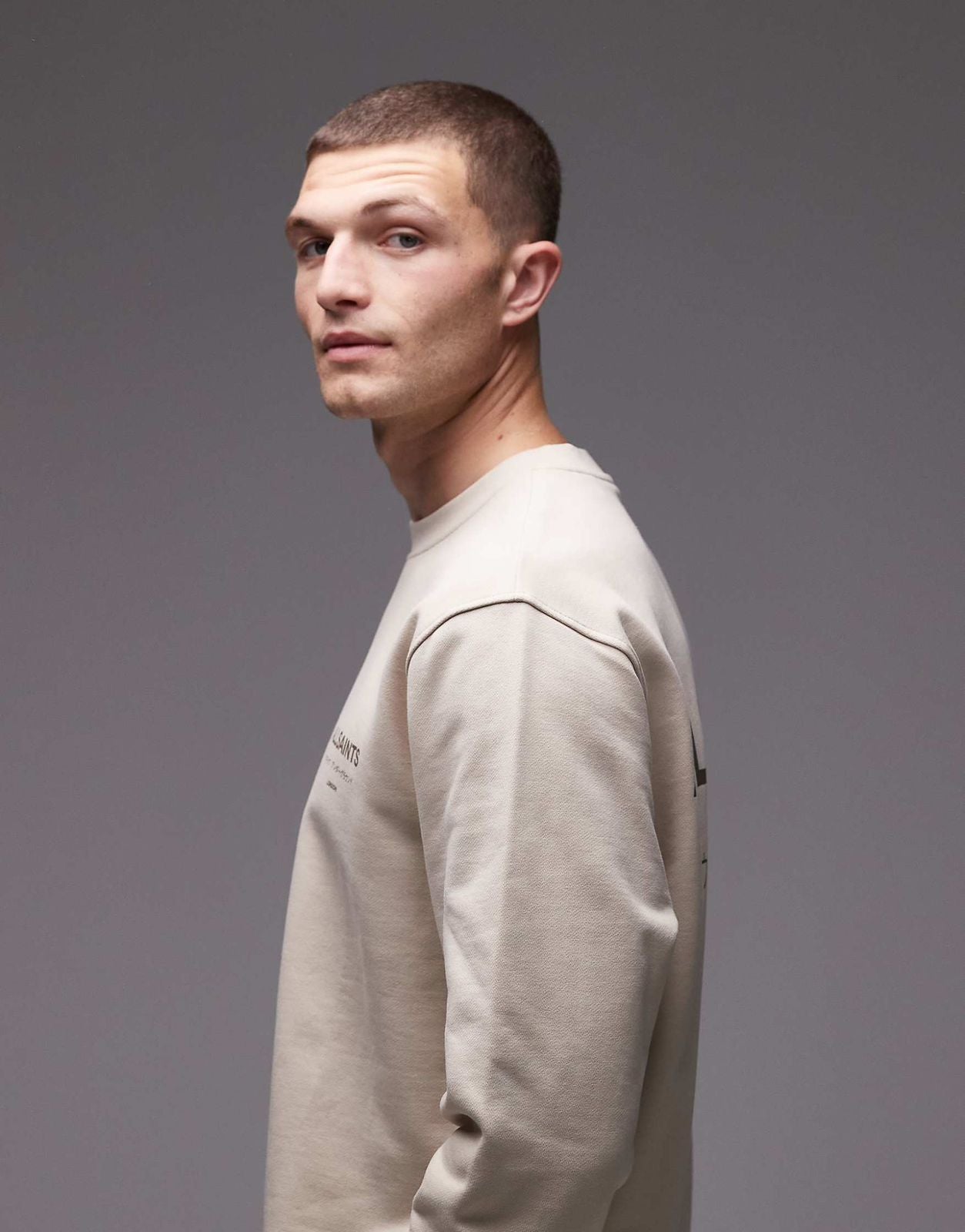 Allsaints - Underground sweatshirt in beige