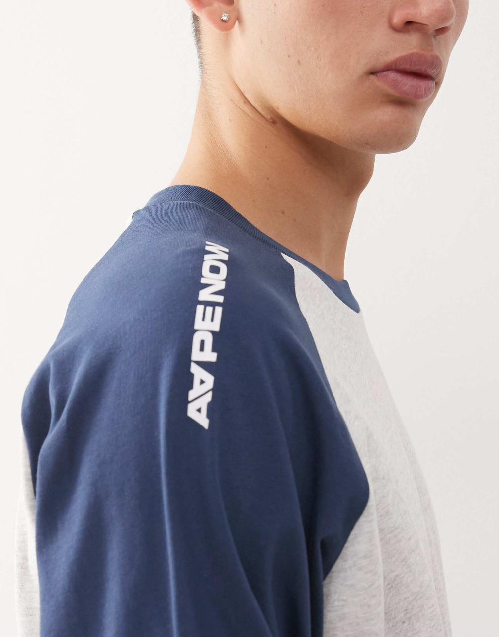 Aape - Boxy Long Sleeve Raglan T-Shirt