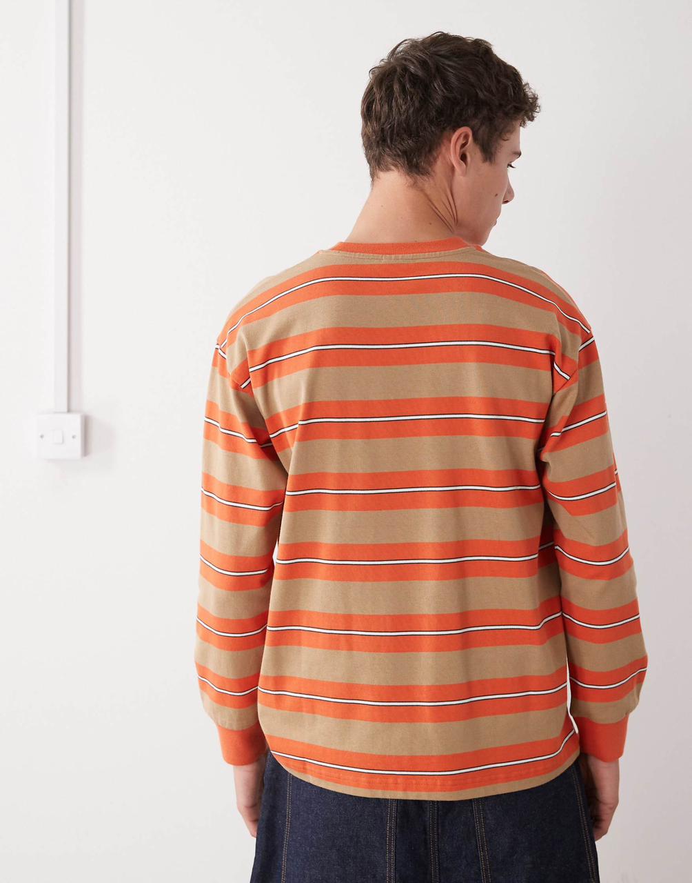 Aape - Boxy Long Sleeve Striped T-Shirt