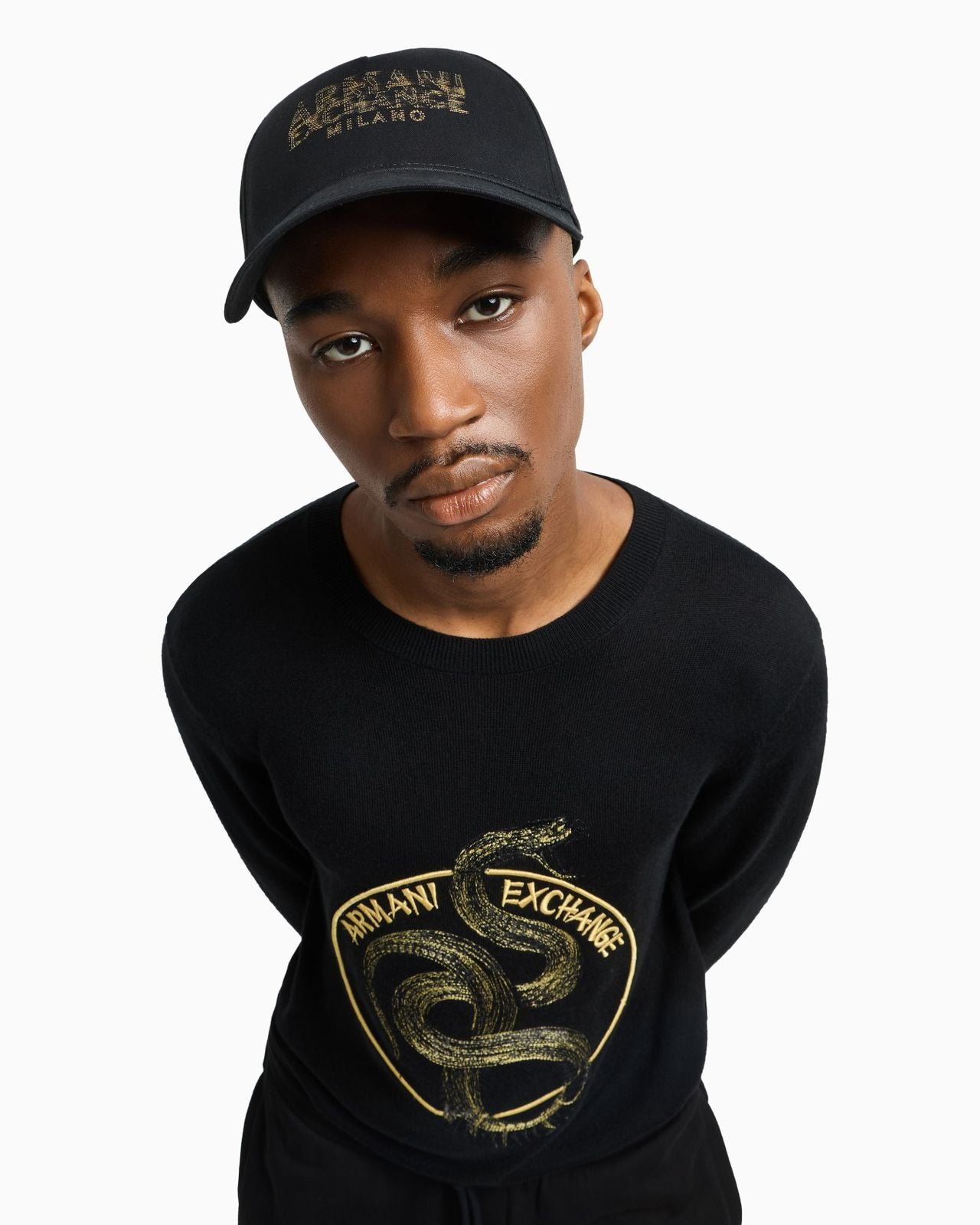 Armina Exchange - Cotton visor cap with blurred logo