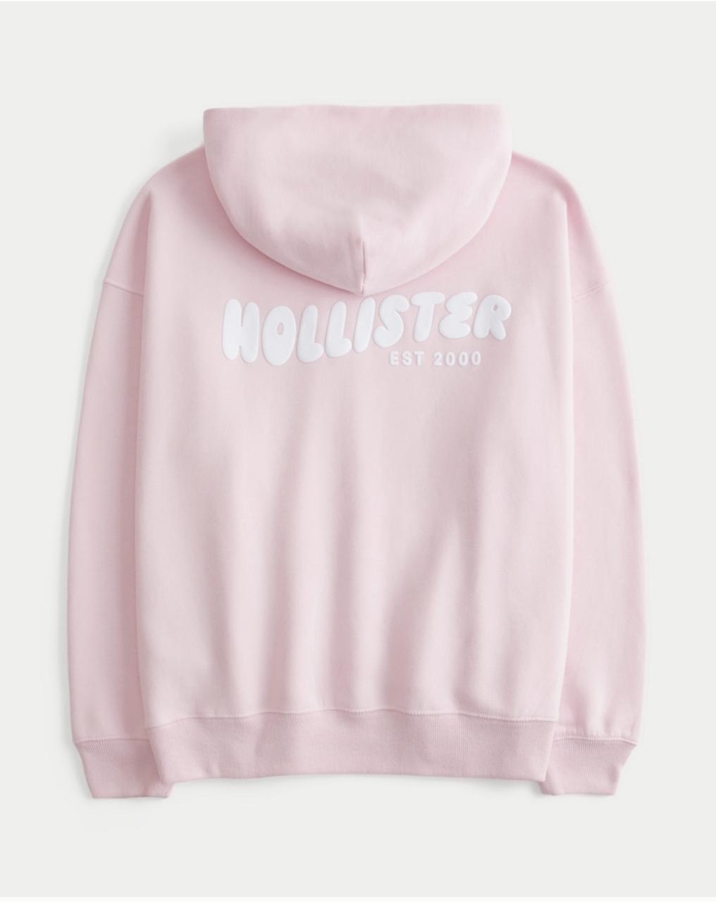 Hollister - Feel Good Oversized Logo Graphic Hoodie