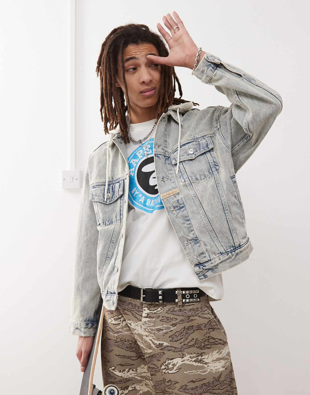 Aape - Denim Hooded Jacket