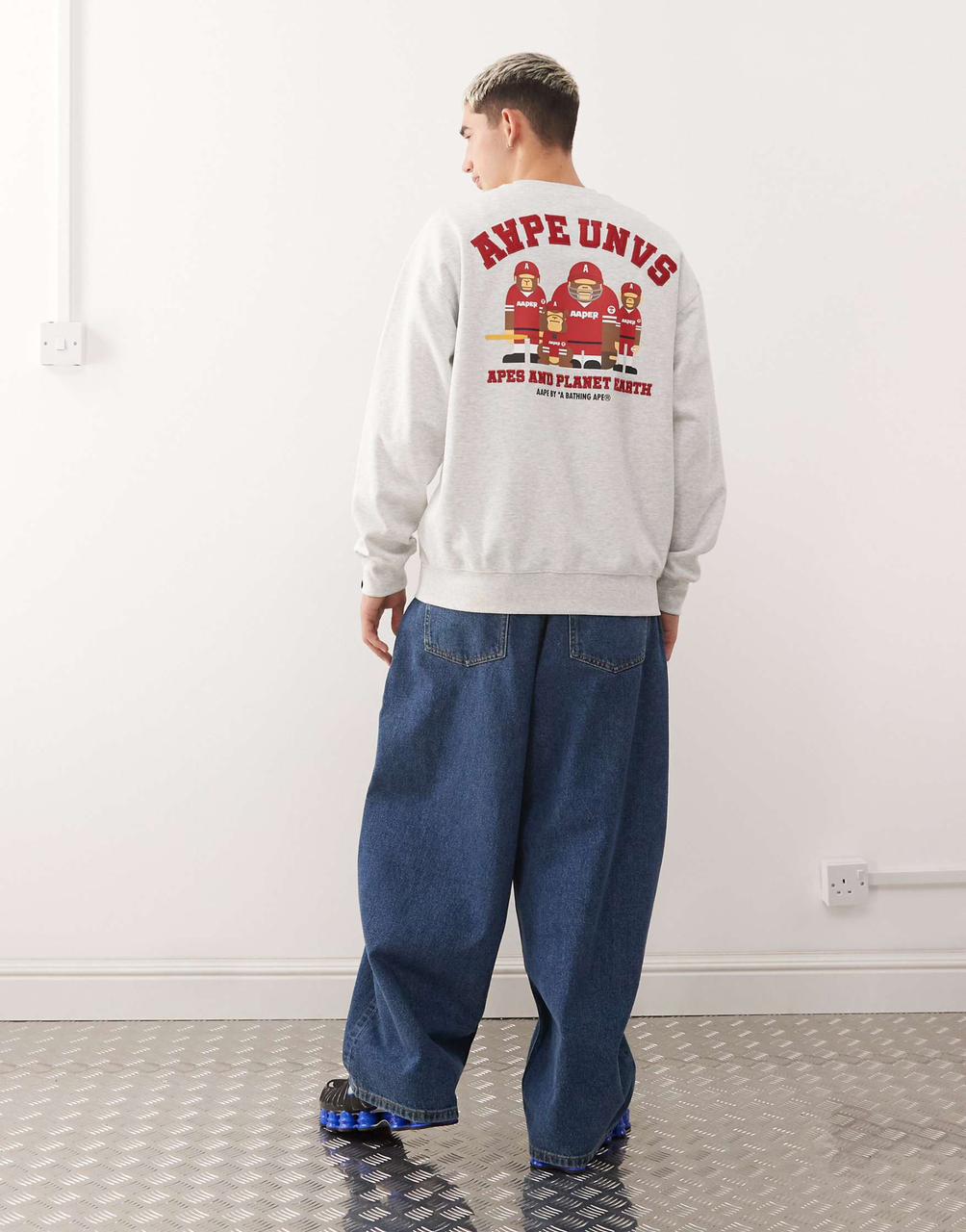 Aape - Crew Sweatshirt In Grey