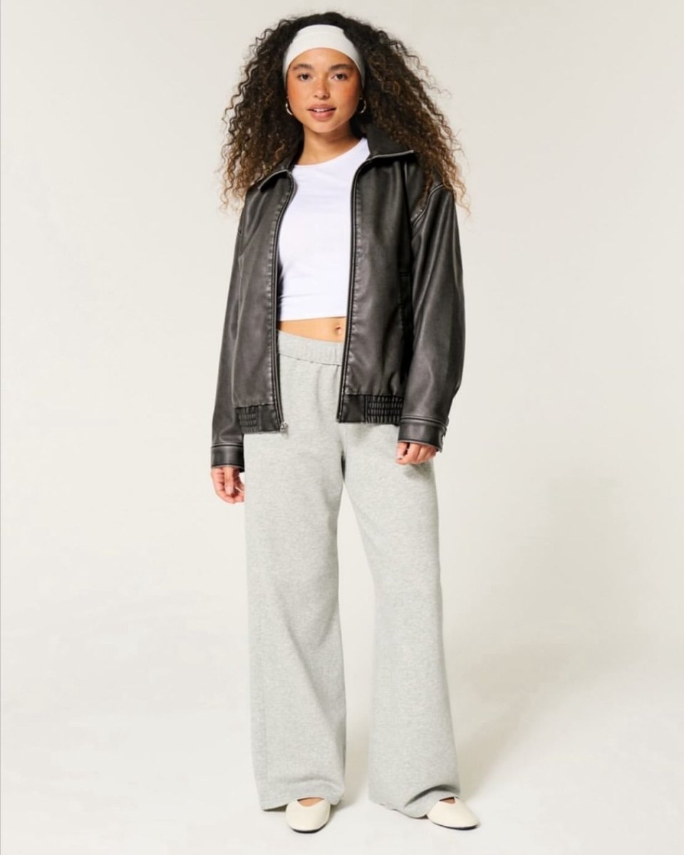 Hollister - Vegan Leather Jacket IMMEDIATE - Brandatak Store
