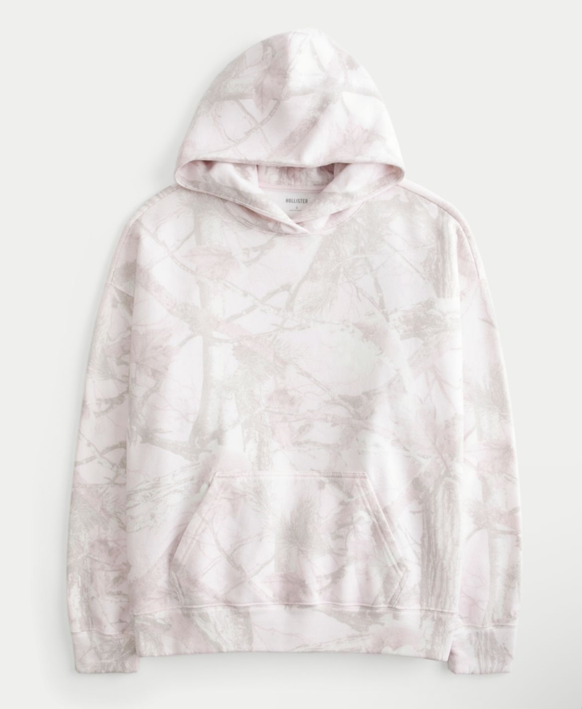 HOLLISTER - OVERSIZED PINK CAMO HOODIE IMMEDIATE