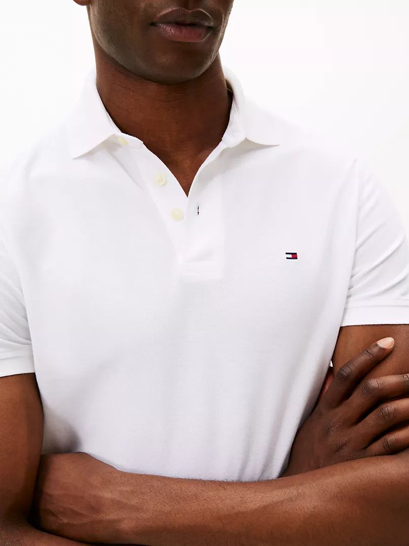 TOMMY HILFIGER - SLIM FIT STRETCH PIQUE POLO IMMEDIATE