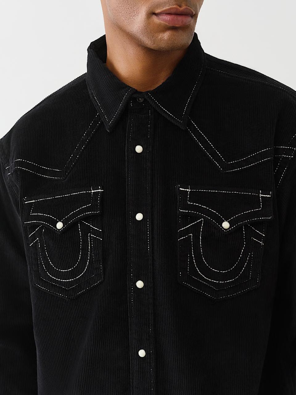TRUE RELIGION - CORDUROY WESTERN SHIRT
