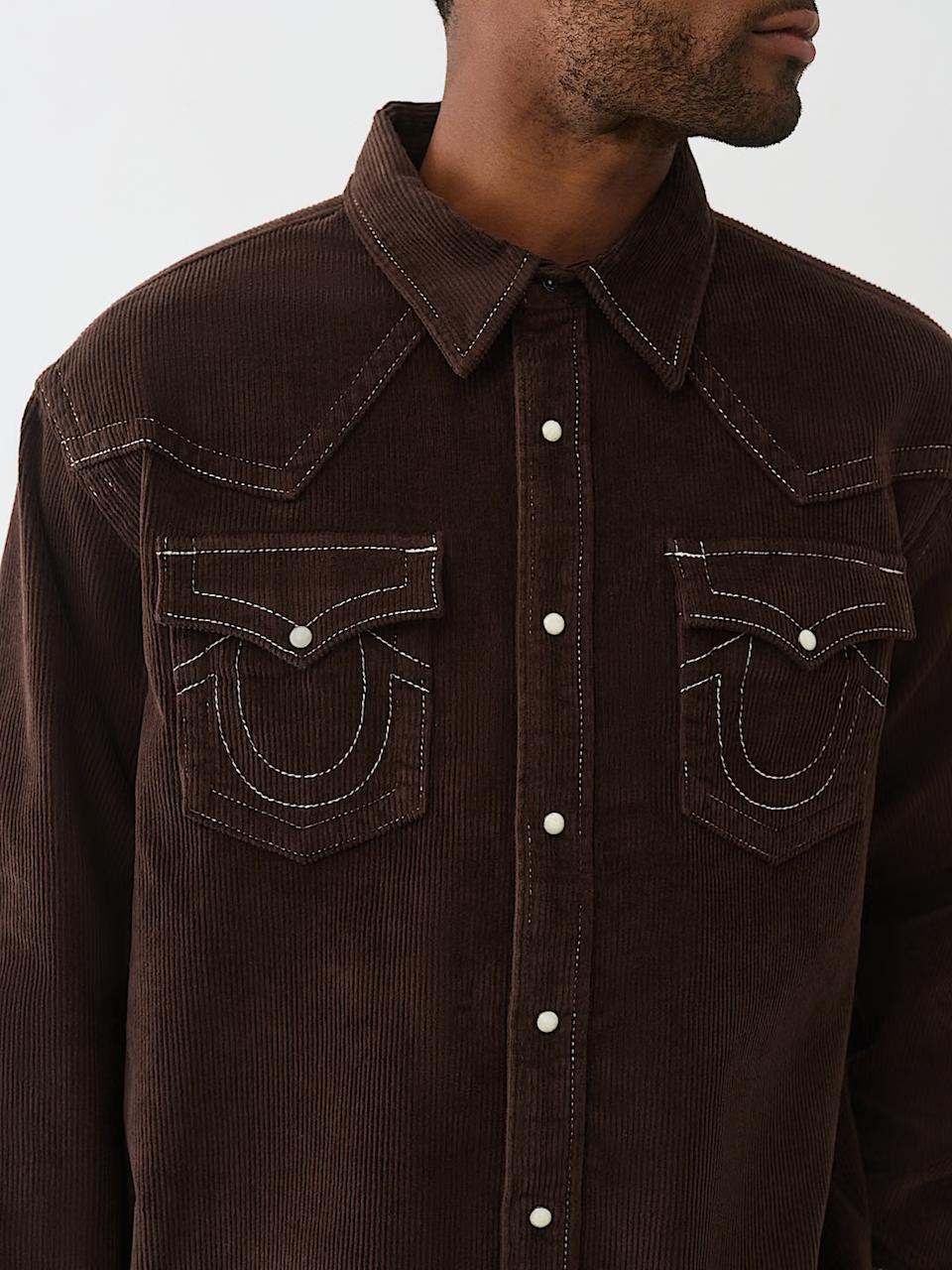 TRUE RELIGION - CORDUROY WESTERN SHIRT