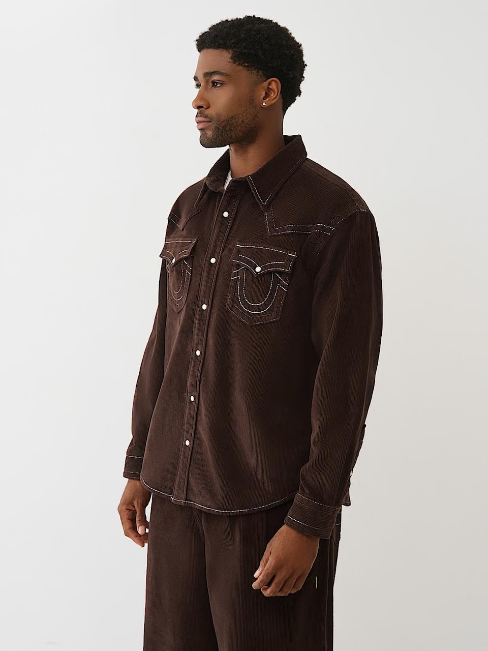 TRUE RELIGION - CORDUROY WESTERN SHIRT