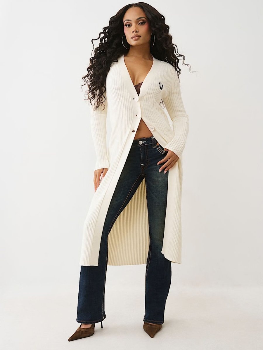 TRUE RELIGION - FAUX FUR DUSTER CARDIGAN - Brandatak Store