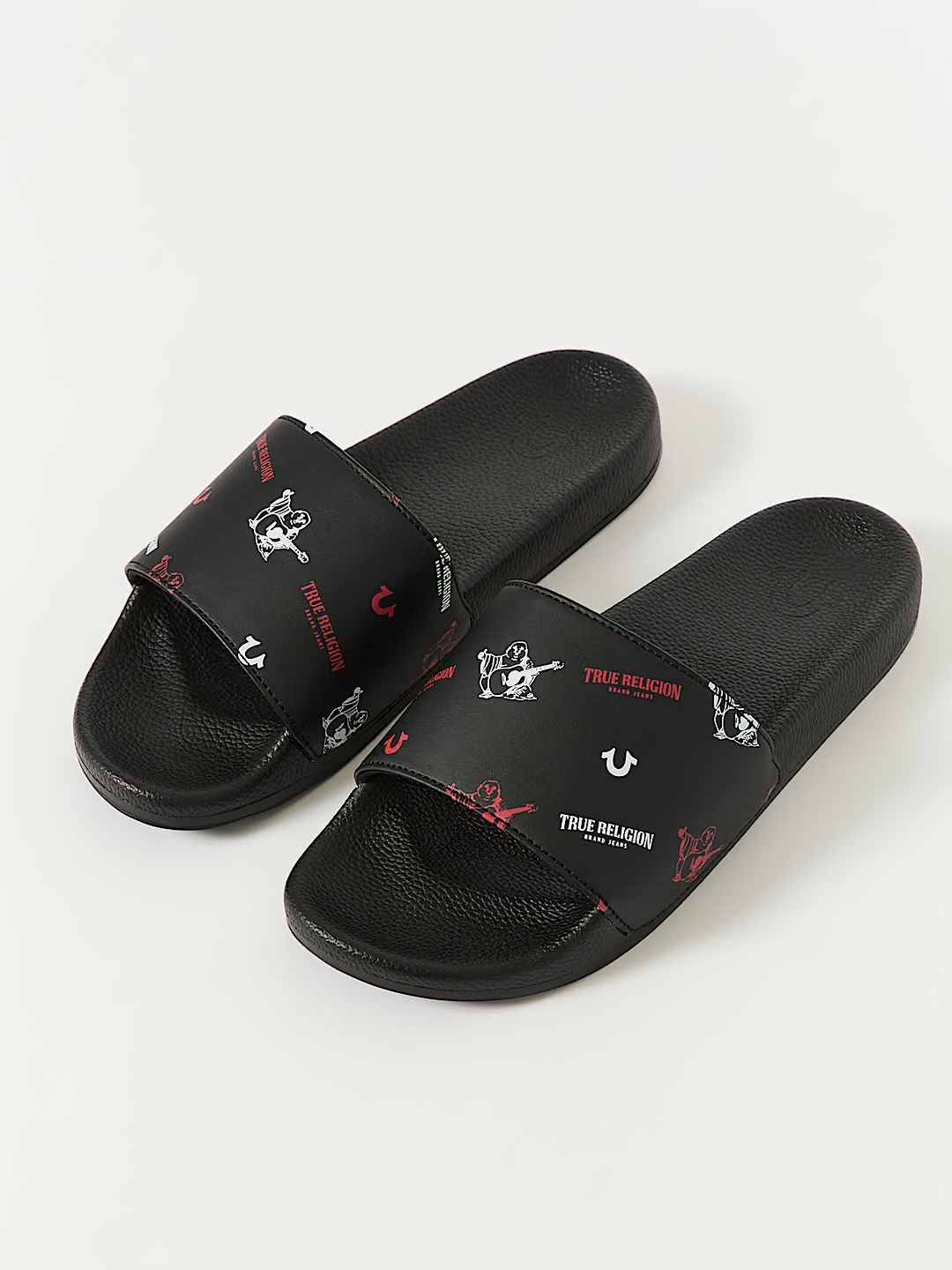 True Religion -  Monogram Print Slides