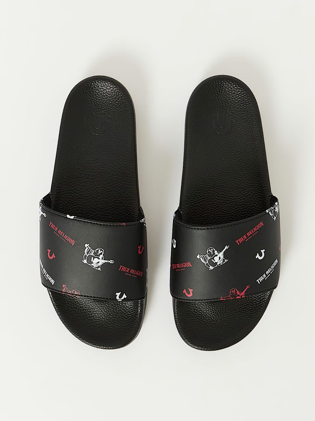 True Religion -  Monogram Print Slides