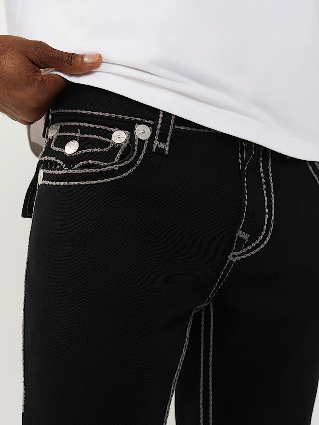 TRUE RELIGION - ROCCO ROPE STITCH SKINNY JEAN 32"