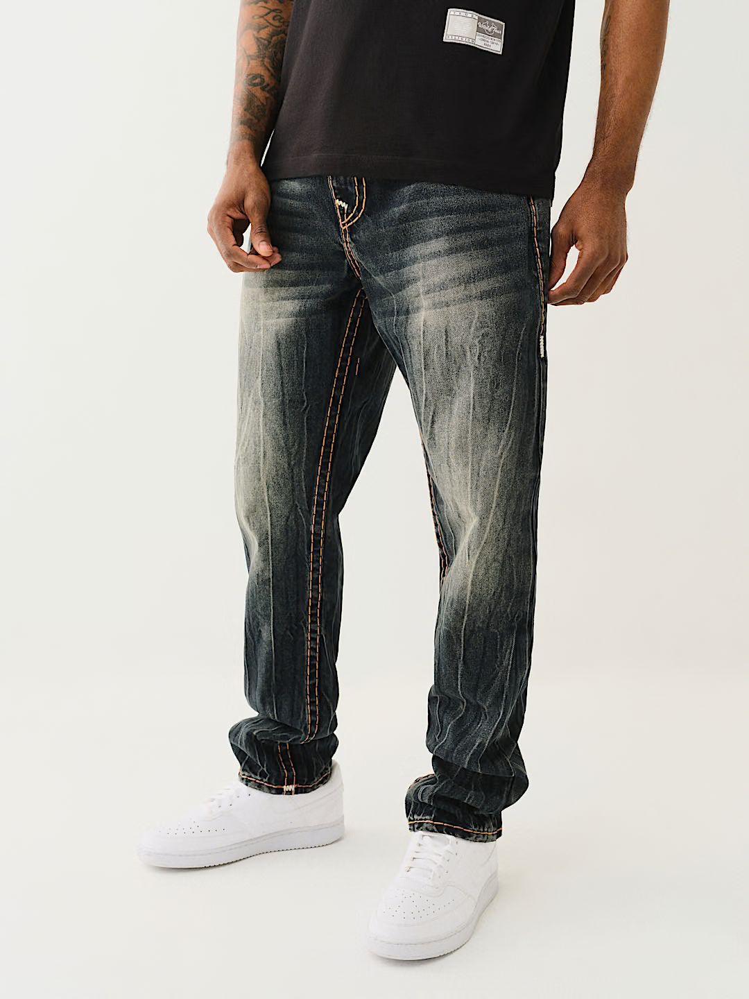 TRUE RELIGION - ROCCO QUAD LOGO SUPER T SKINNY JEAN 32" IMMEDIATE