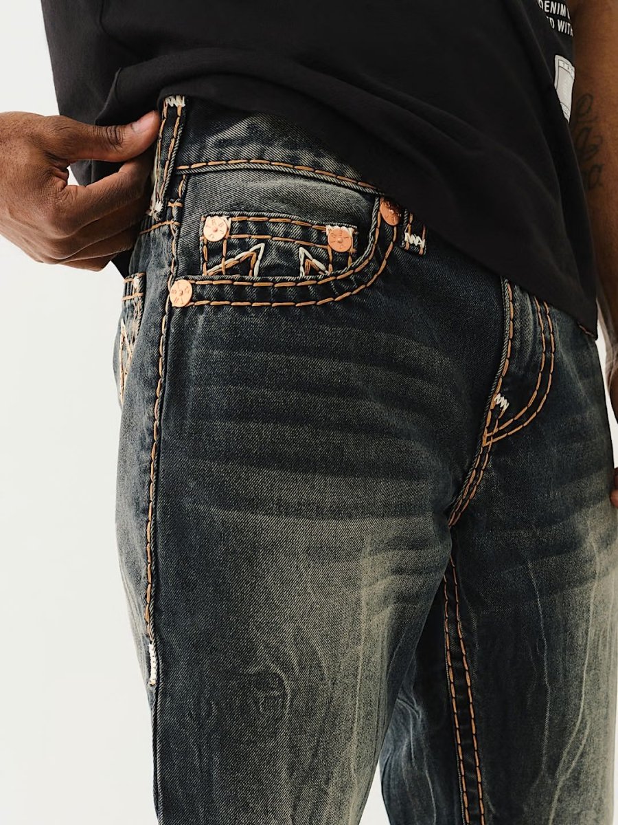 TRUE RELIGION - ROCCO QUAD LOGO SUPER T SKINNY JEAN 32" IMMEDIATE - Brandatak Store