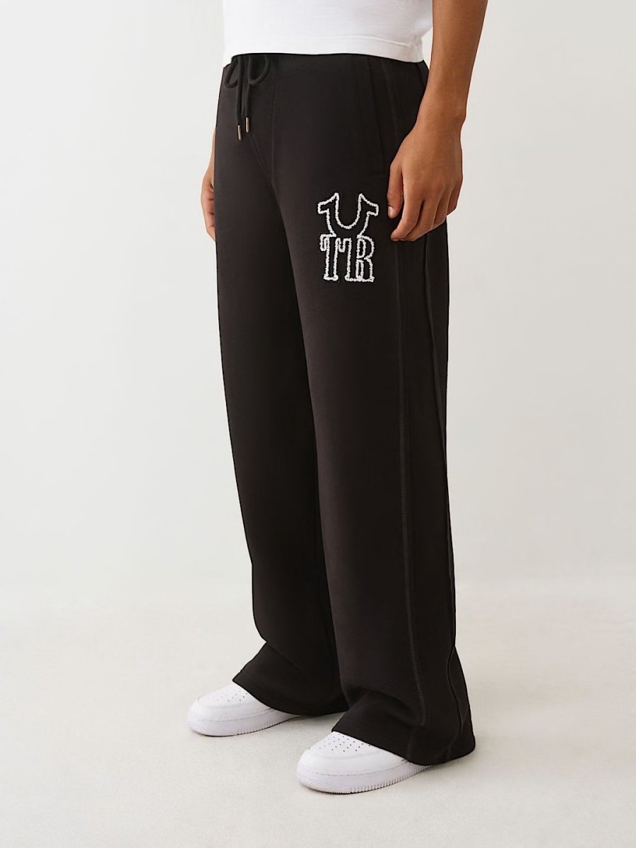 TRUE RELIGION - RIBBED LOGO BAGGY SWEATPANT - Brandatak Store