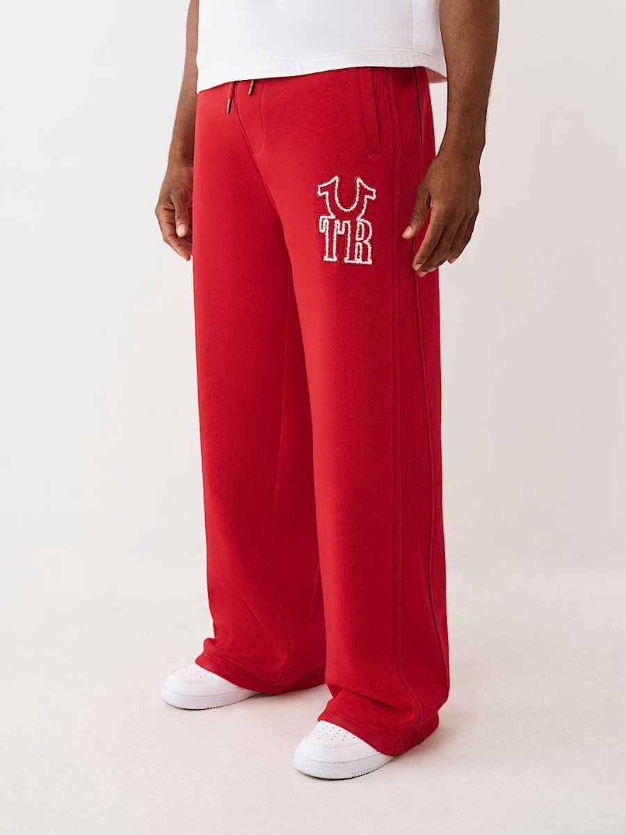 TRUE RELIGION - RIBBED LOGO BAGGY SWEATPANT - Brandatak Store