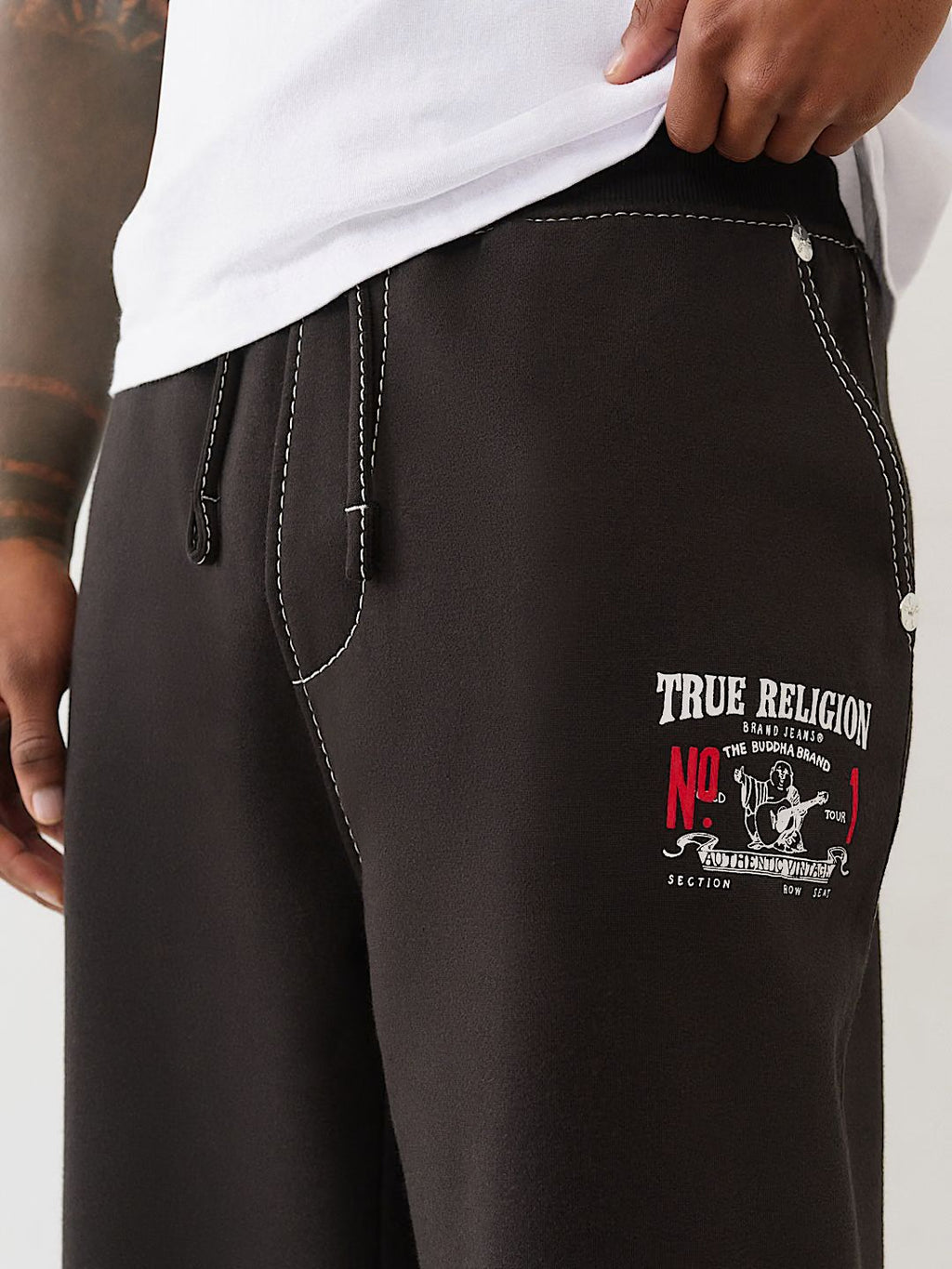 TRUE RELIGION - BIG T LOGO SWEATPANT