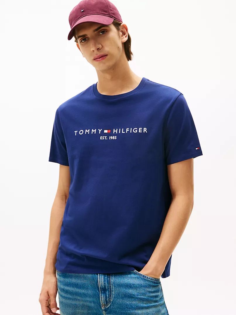 Tommy Hilfiger - Embroidered Tommy Logo T-shirt IMMEDIATE