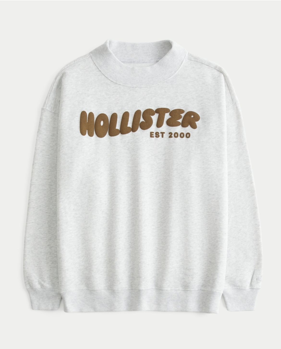 Hollister - Hollister Feel Good Graphic Mock-Neck Sweatshirt