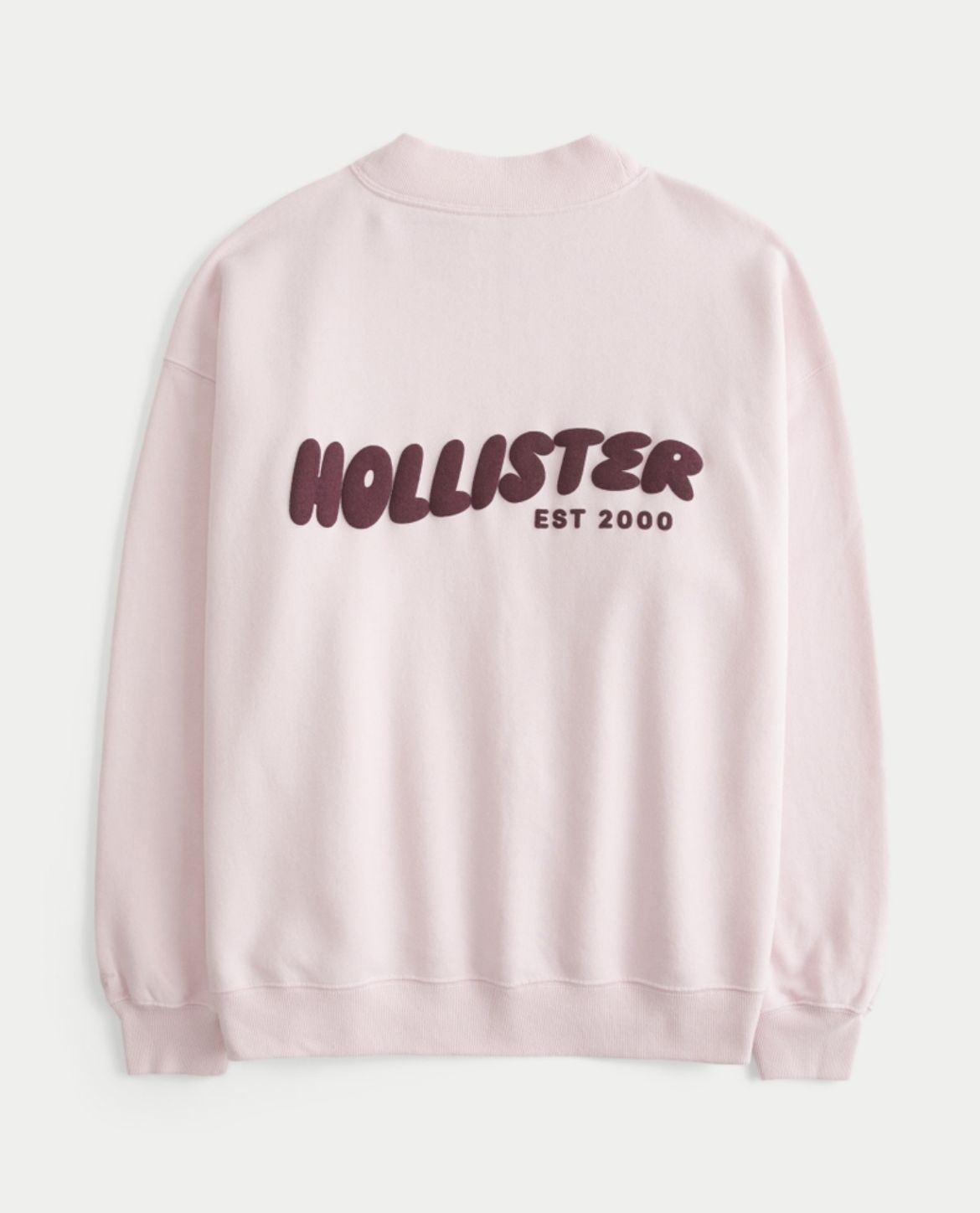 Hollister - Hollister Feel Good Graphic Mock-Neck Sweatshirt