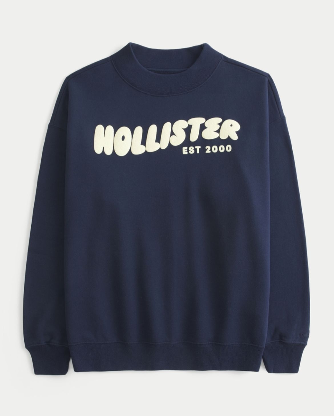 Hollister - Hollister Feel Good Graphic Mock-Neck Sweatshirt