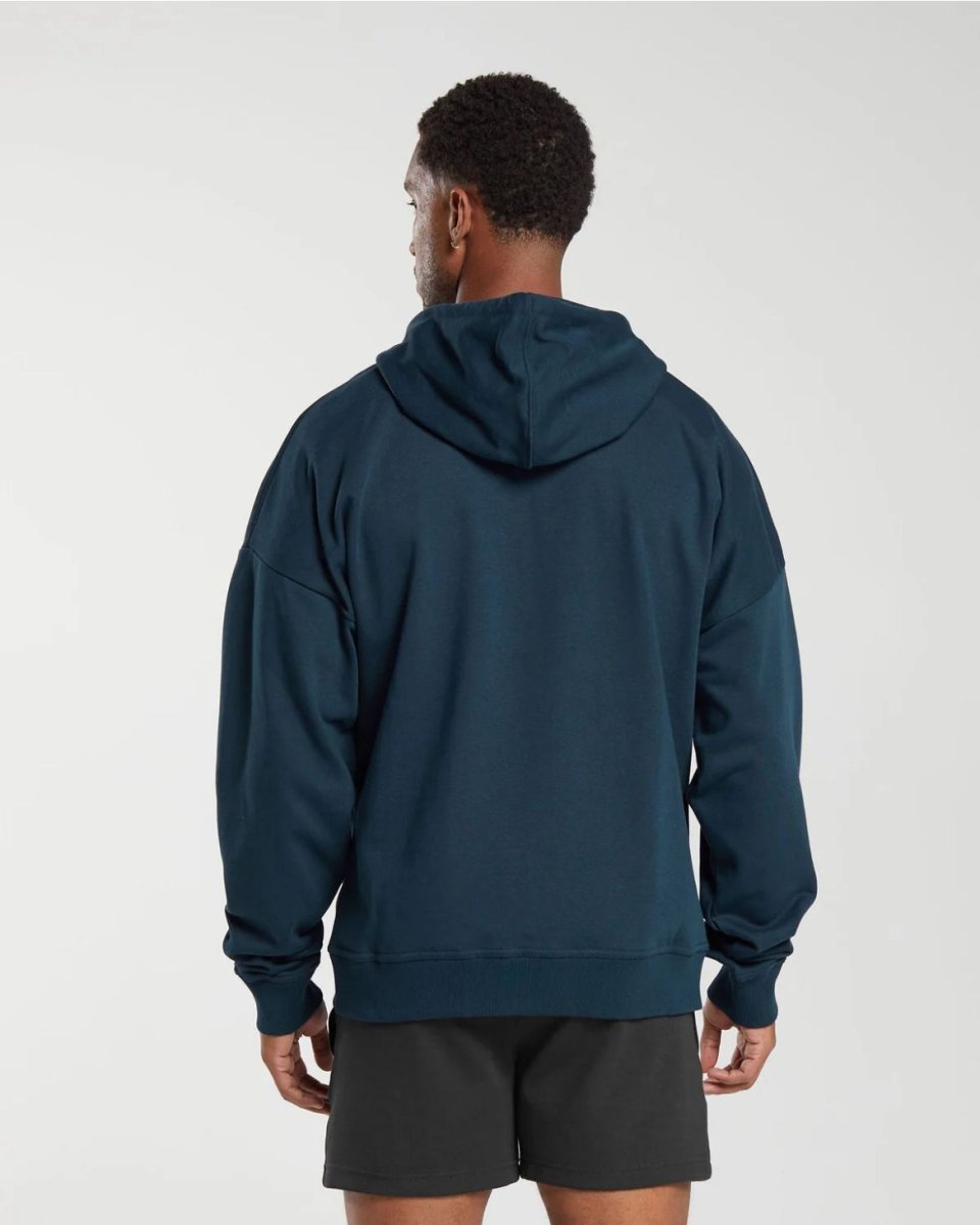 GymShark - Crest Oversized Zip Up Hoodie - Brandatak Store