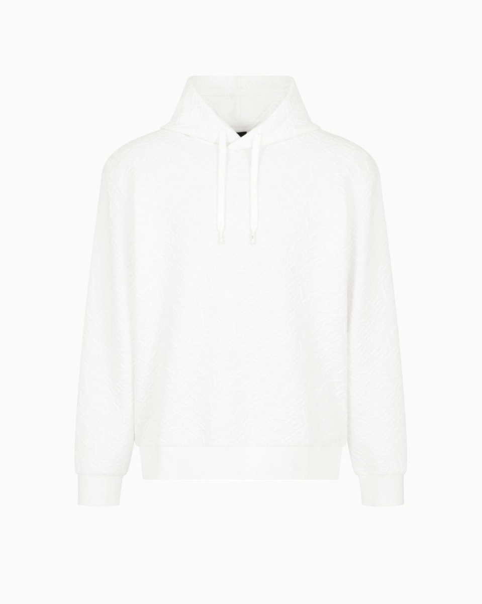 Armani Exchange - White Hoodie IMMEDIATE - Brandatak Store