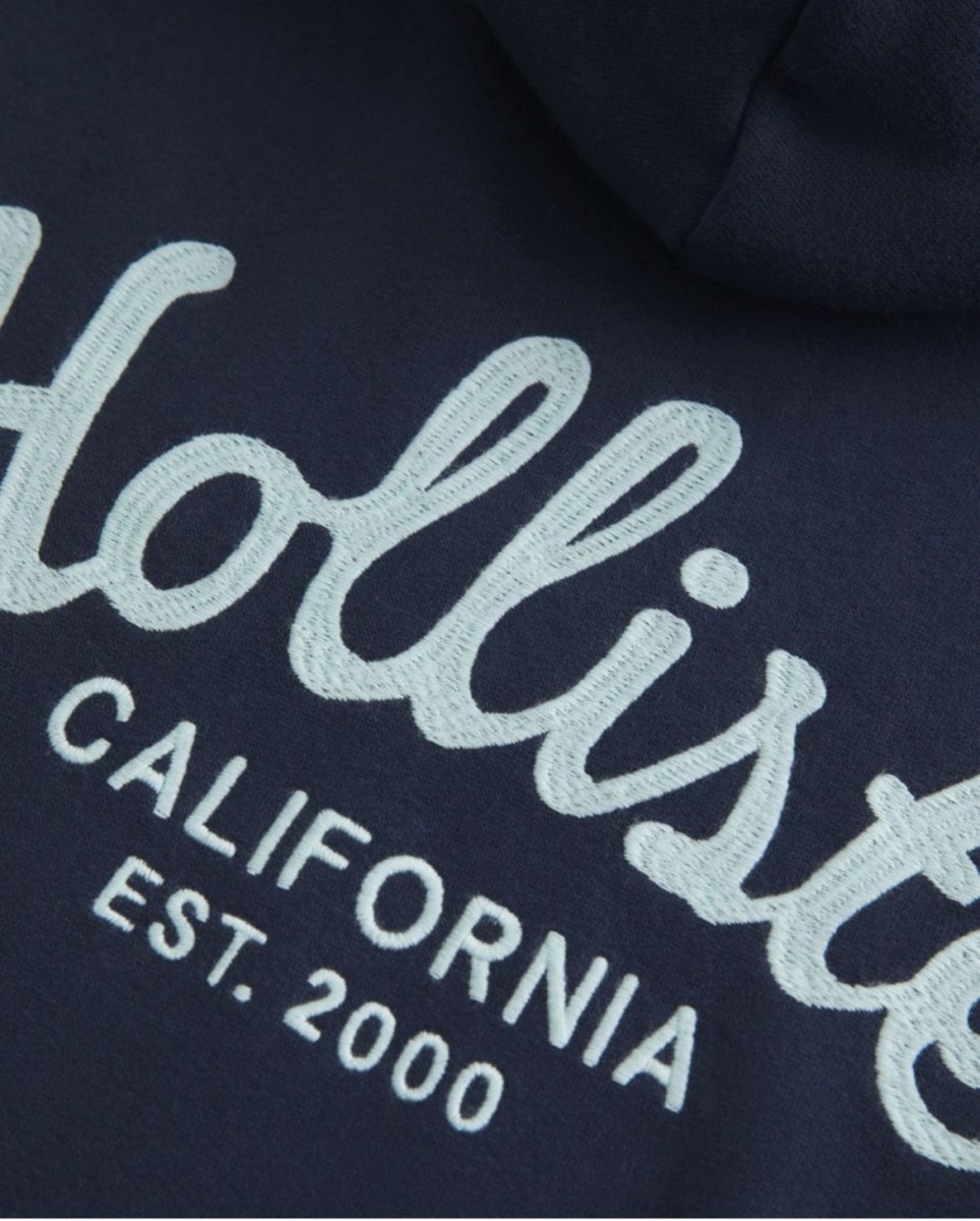 Hollister - Hollister Feel Good Oversized Logo Graphic Hoodie - Brandatak Store