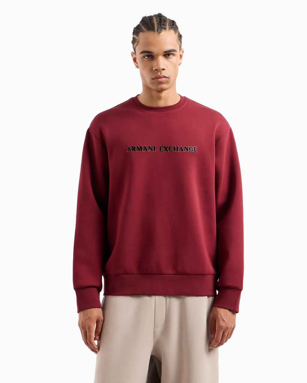 Armani Exchange - Armani Classics Regular Fit Cabernet Sweatshirt IMMEDIATE