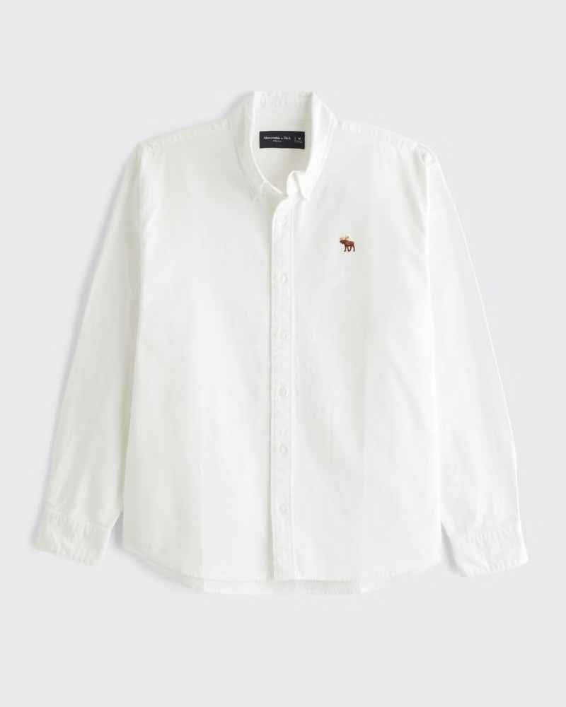Abercrombie & Fitch - Signature Icon Oxford Shirt IMMEDIATE
