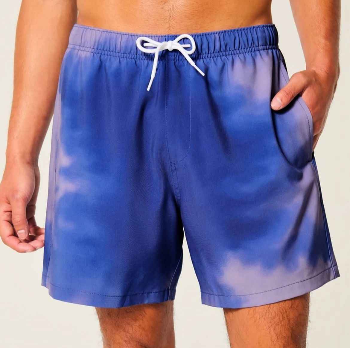 Hollister - Mid-Thigh Swim Trunks IMMEDIATE