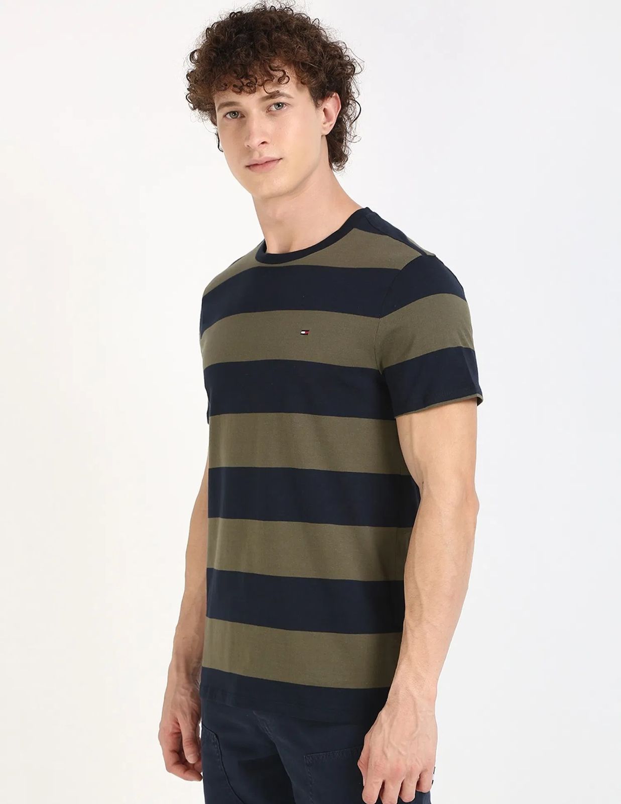Tommy Hilfiger - Striped Regular-Fit Cotton T-Shirt IMMEDIATE