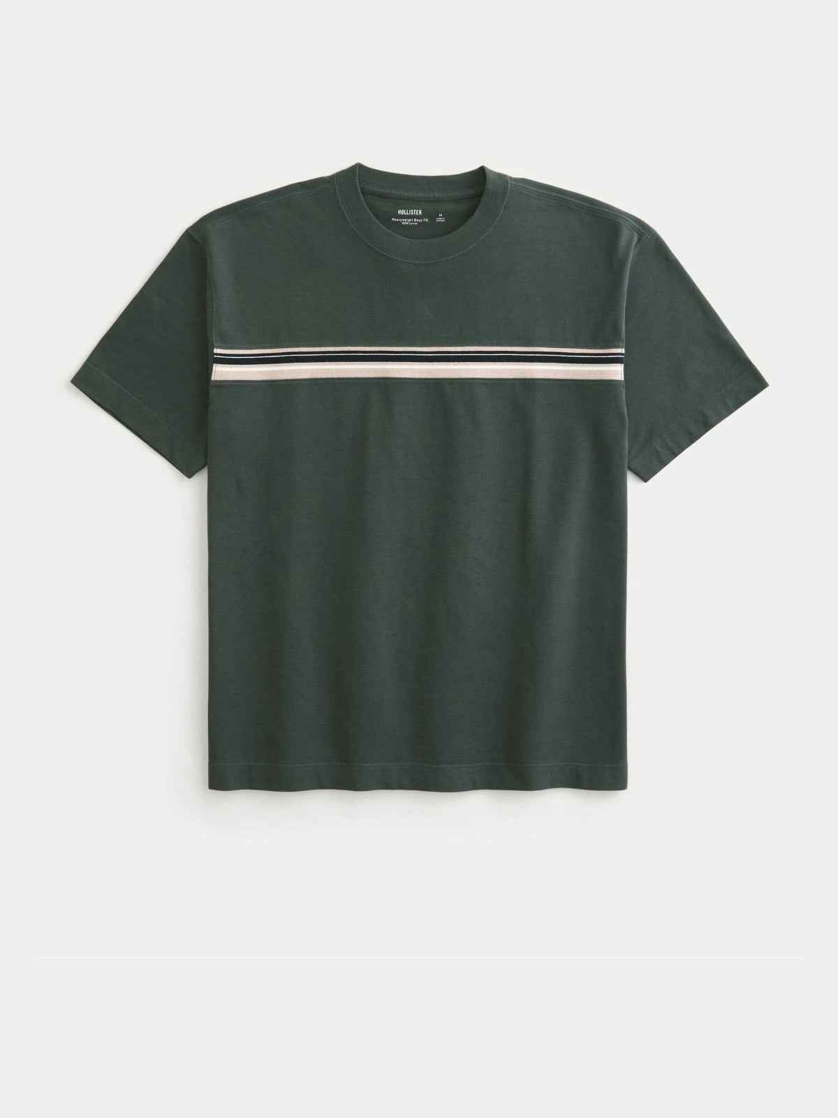 Hollister - Boxy Heavyweight Cotton Crew T-Shirt IMMEDIATE