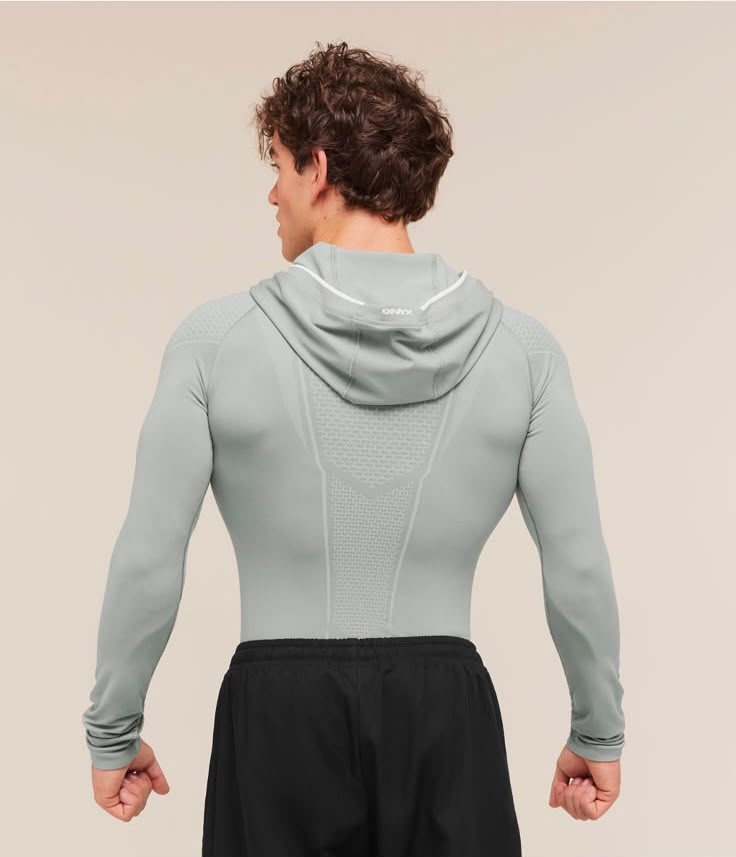 GYMSHARK - Onyx V1 Hoodie - Smokey Grey/Light Grey/White IMMEDIATE