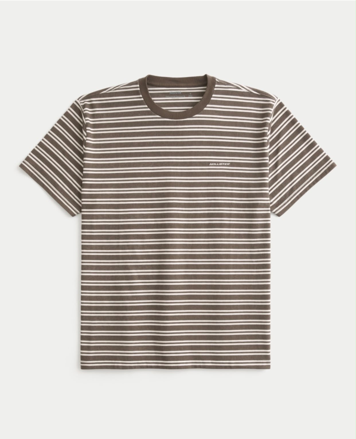 Hollister - Relaxed HeavyWeight Cotton Logo Crew T Shirt
