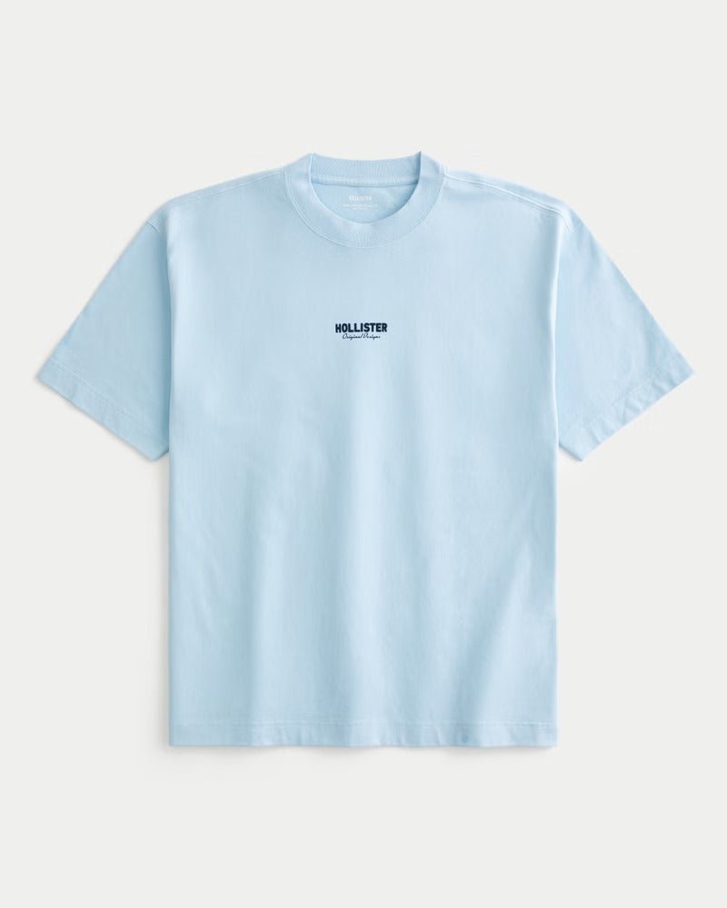 Hollister - Boxy Heavyweight Logo Graphic Tee IMMEDIATE - Brandatak Store