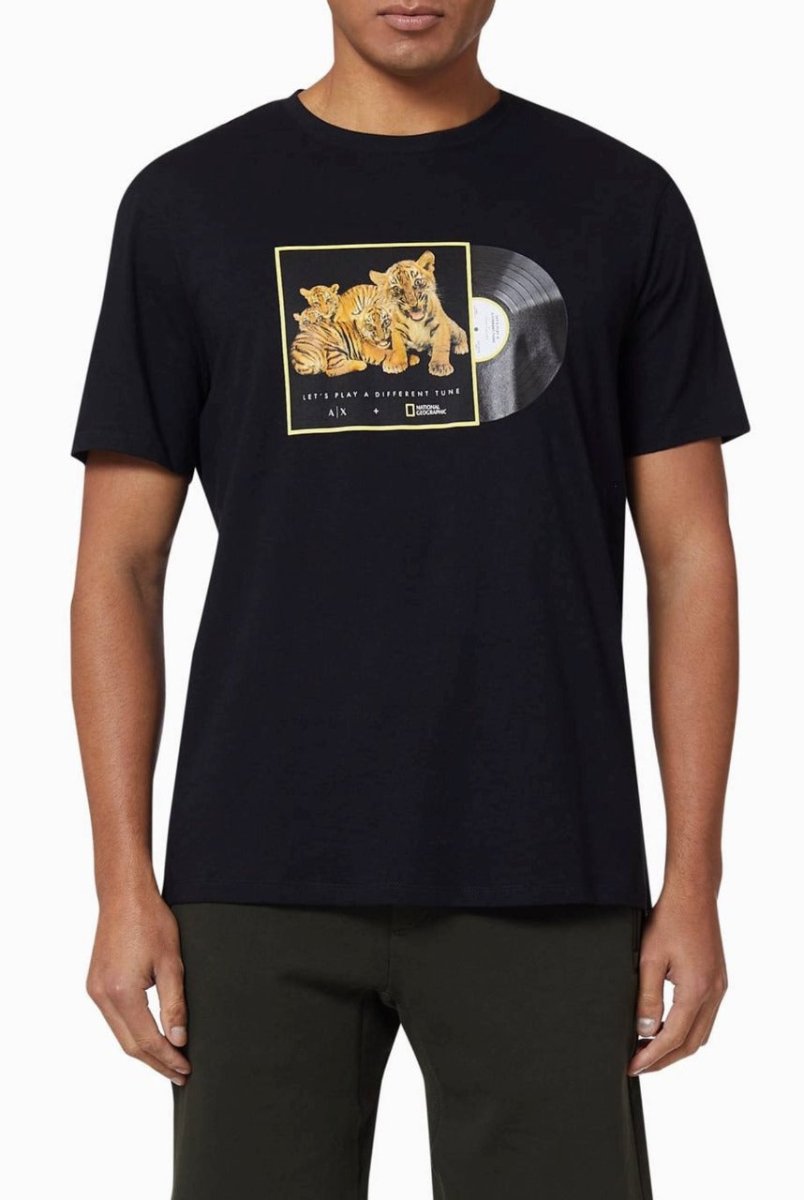 Armani Exchange - Black T-Shirt IMMEDIATE - Brandatak Store