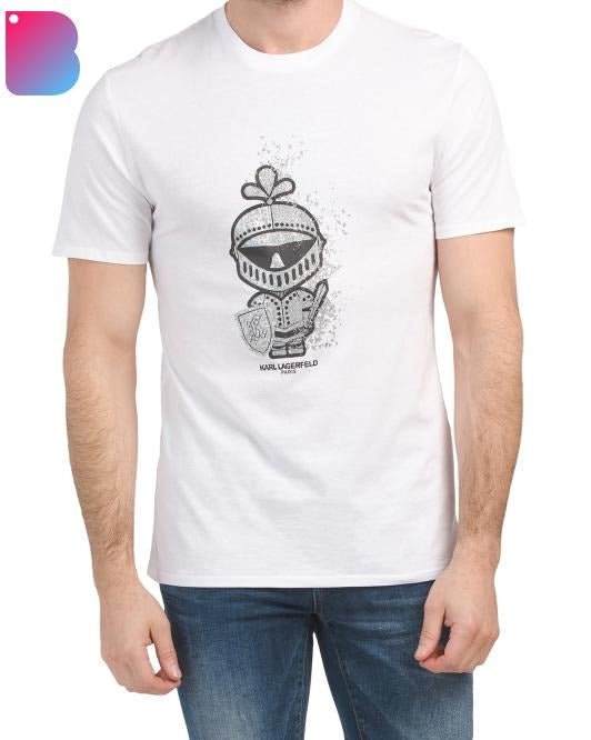 Karl Lagerfeld - White t-shirt IMMEDIATE - Brandatak Store
