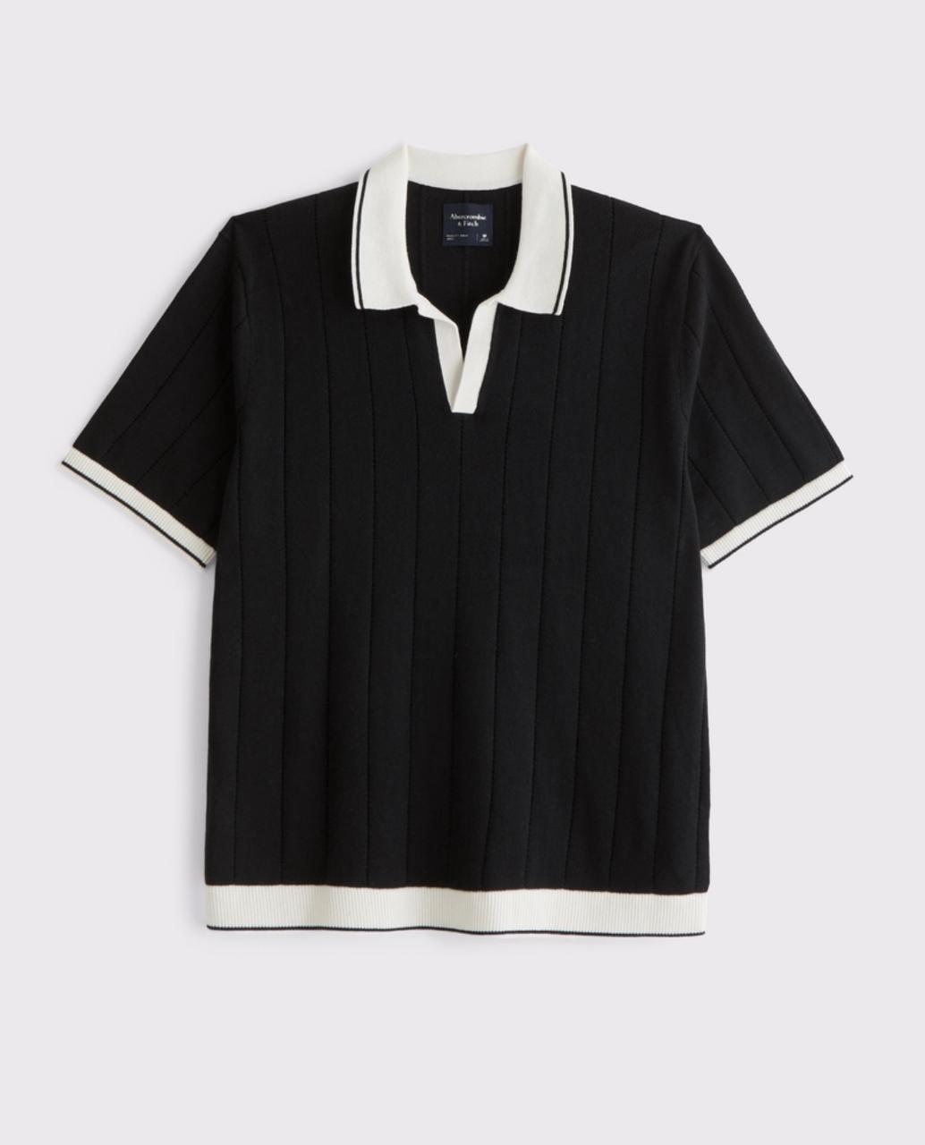 Abercrombie & Fitch - Preppy Tennis Johnny Collar Sweater Polo