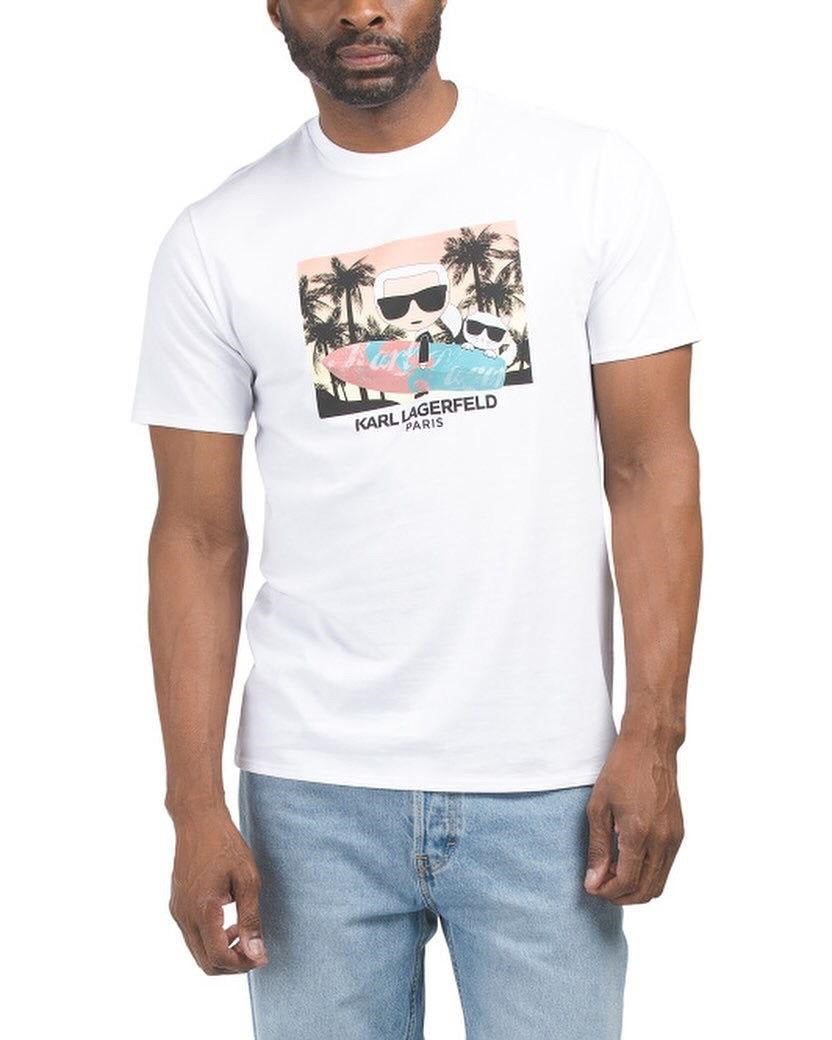 Karl Lagerfeld - White T-Shirt IMMEDIATE - Brandatak Store