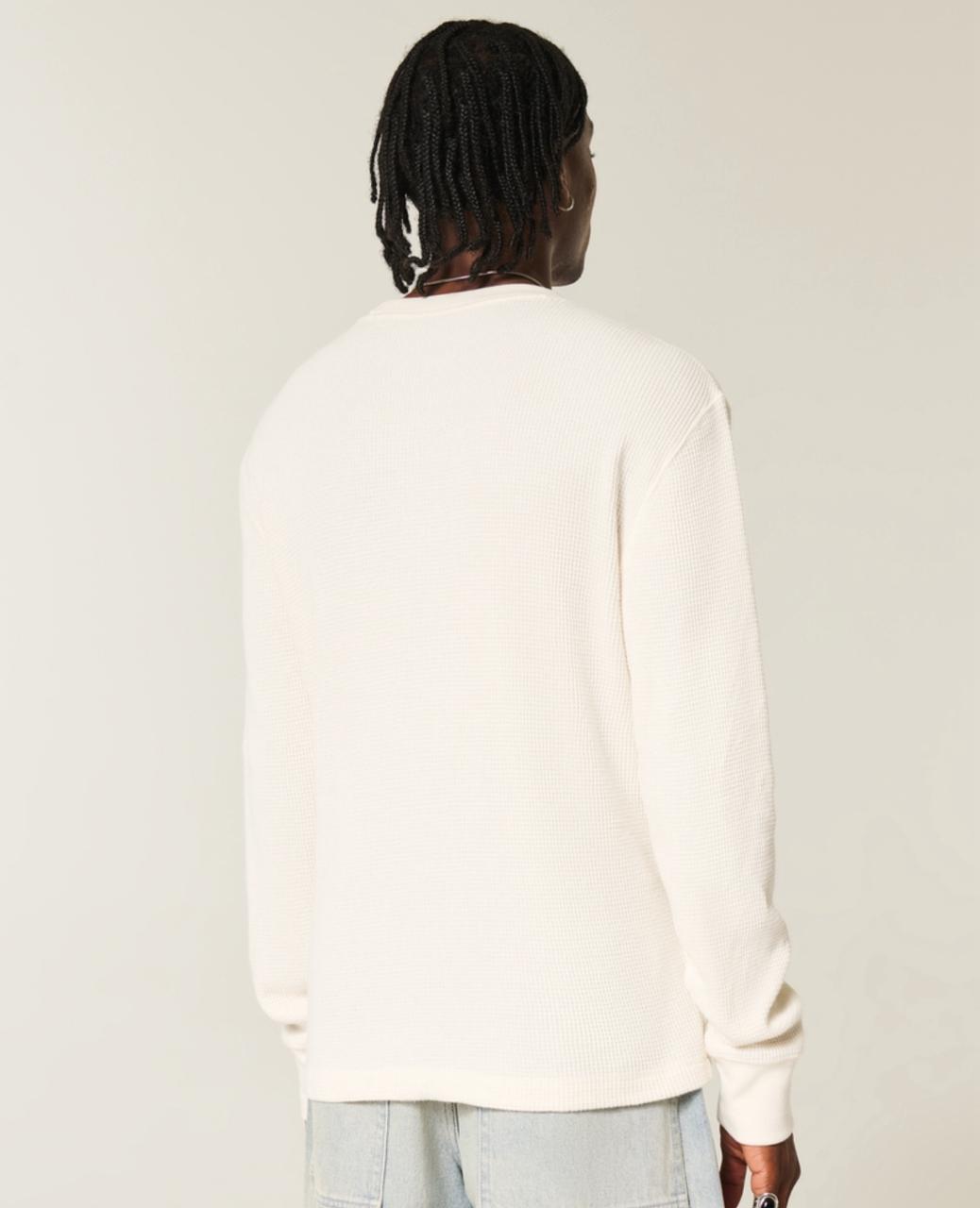 Hollister - Relaxed Thermal Long-Sleeve Crew Shirt