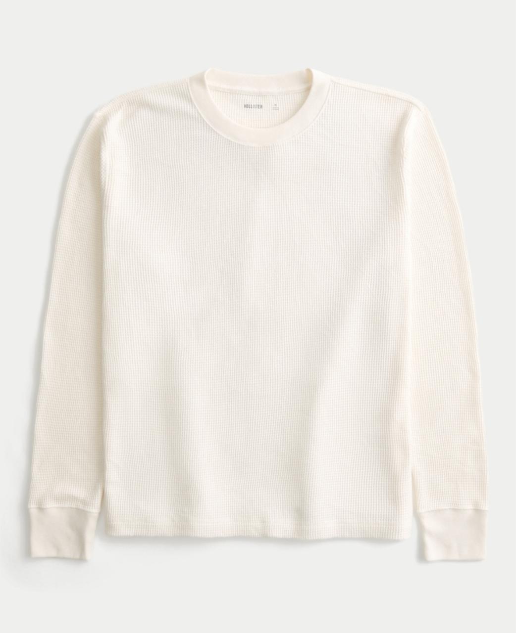 Hollister - Relaxed Thermal Long-Sleeve Crew Shirt