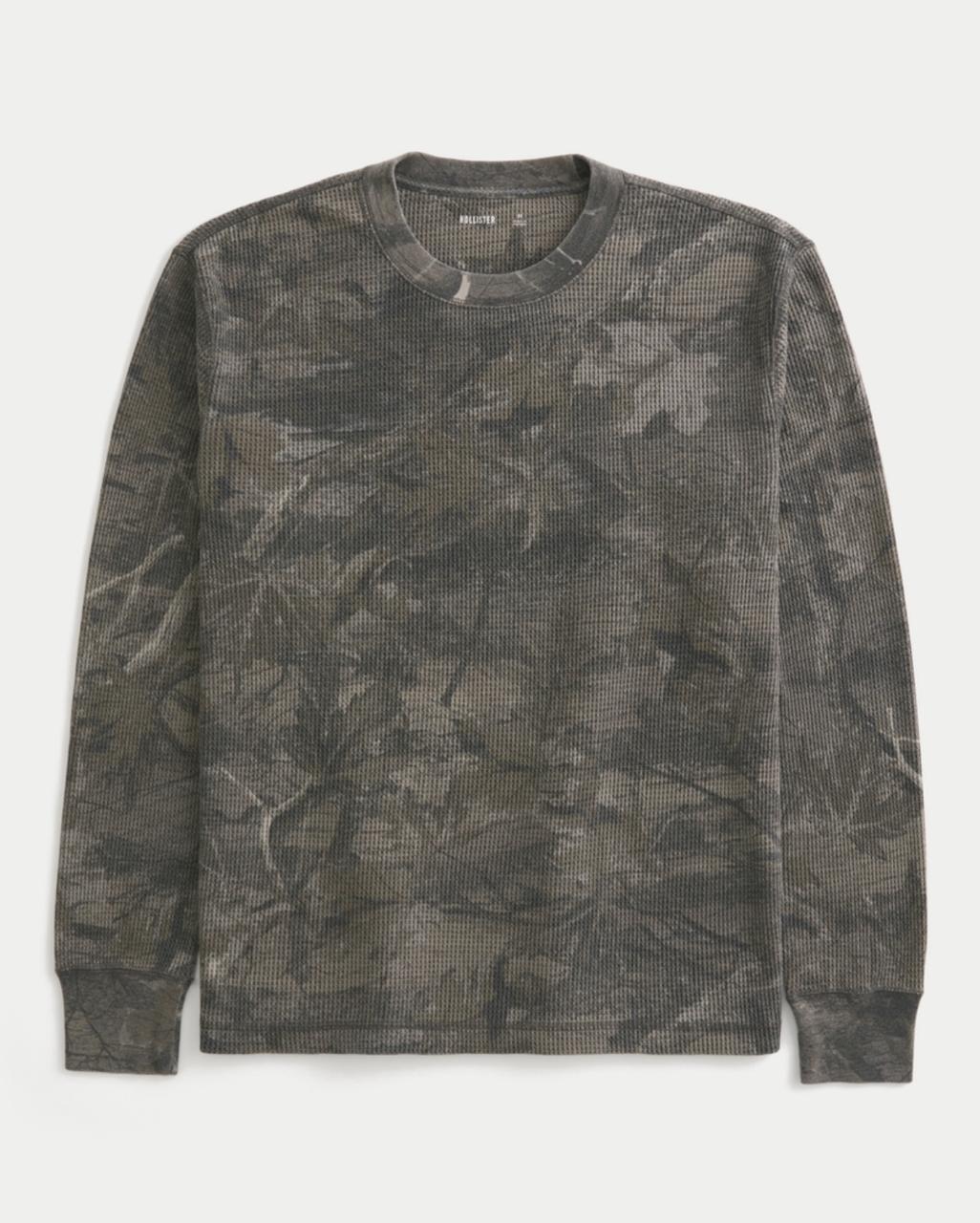 Hollister - Relaxed Thermal Long-Sleeve Crew Shirt