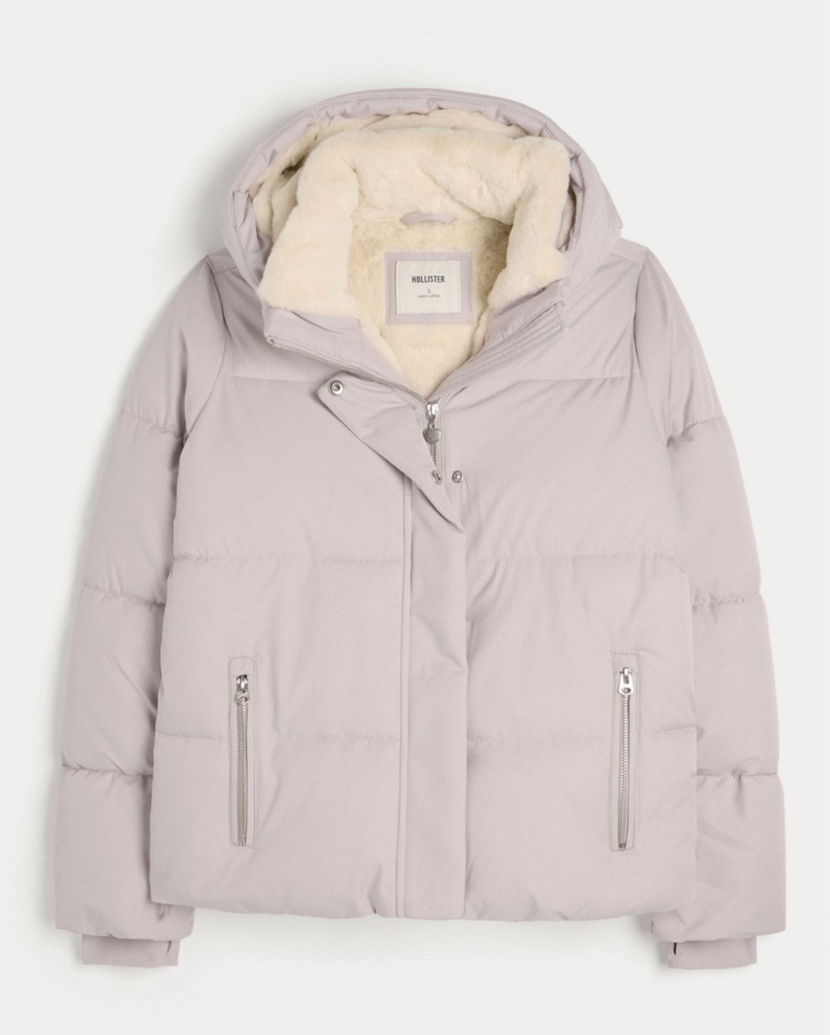 Hollister - Faux Fur-Lined Puffer Jacket
